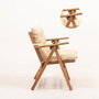 Hanah Home Silla de Jardín My027 Natural y Crema